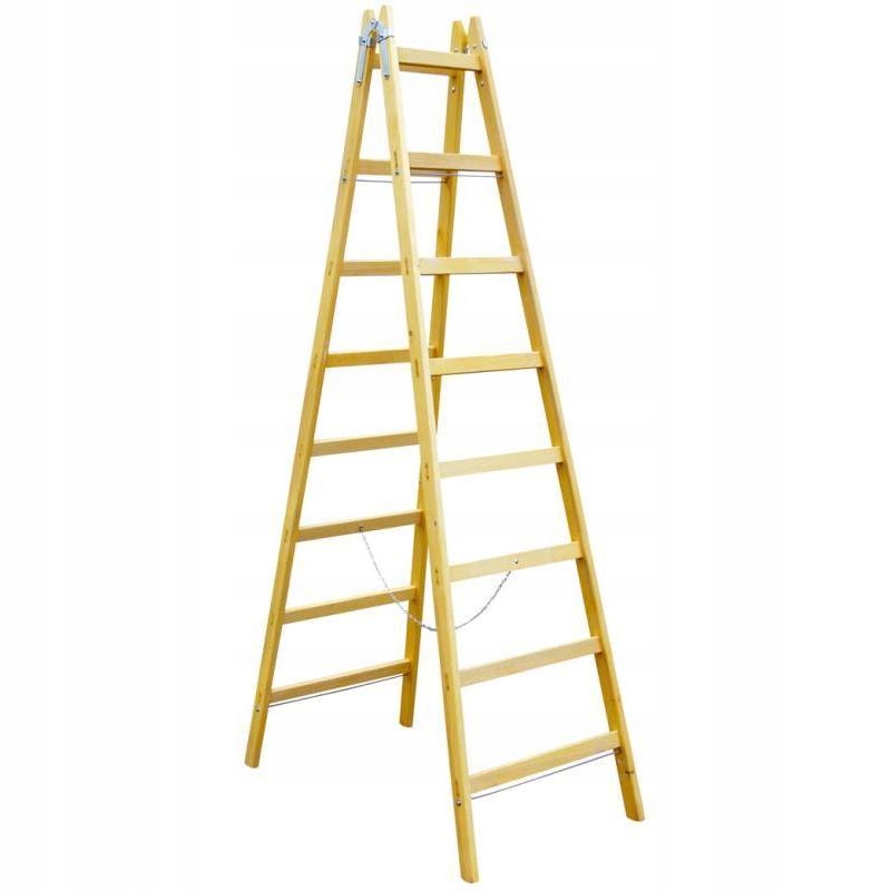 Drabina drewniana Standart 330, 8 szczebli, Enpro