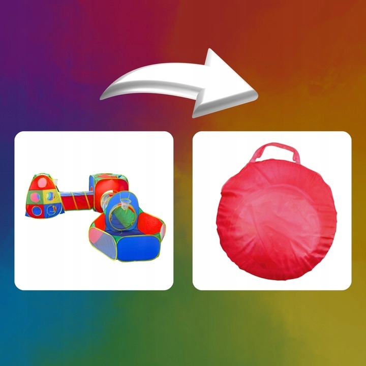 NAMIOTY DLA DZIECI NAMIOT OGRODOWY 5w1 + TARCZA Rodzaj tunel