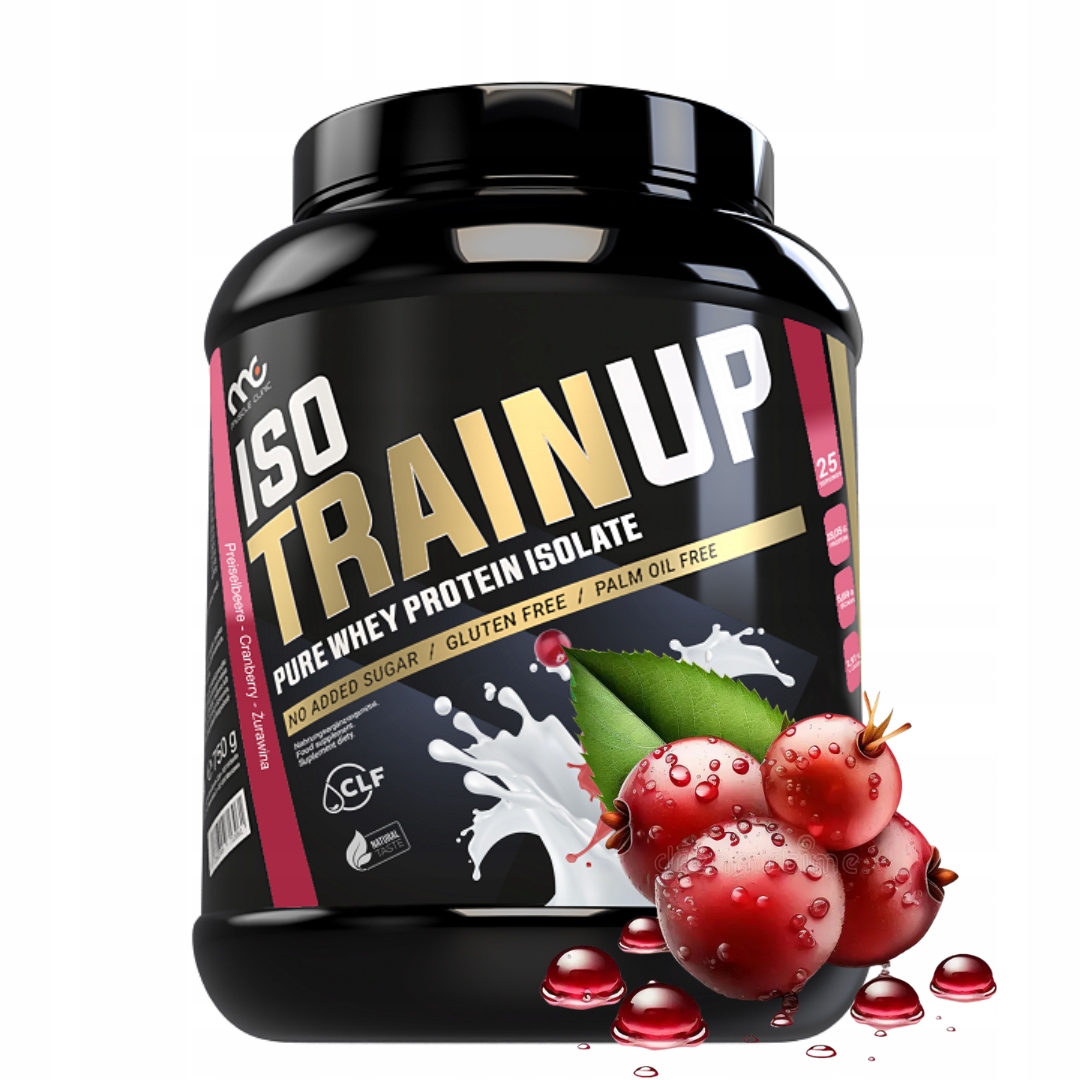 Muscle Clinic Iso Train Up 750 g Wpi proteinový izolát brusinky