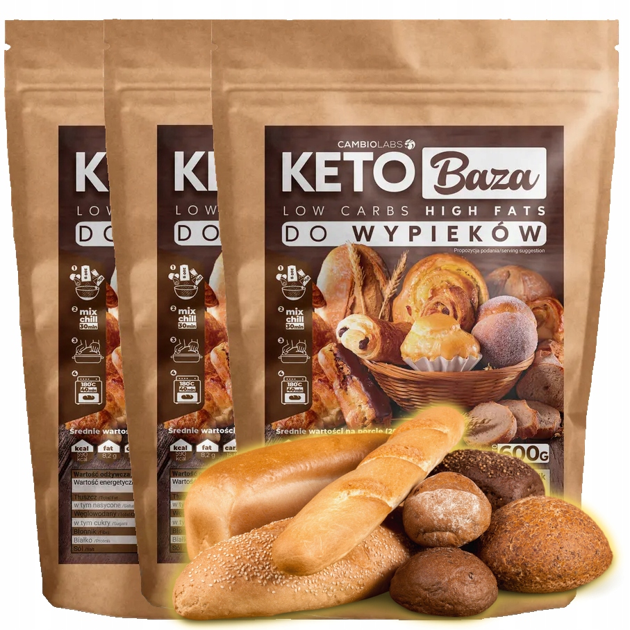 Levně Chlebová Směs Dieta Keto CambioLabs Chléb x3