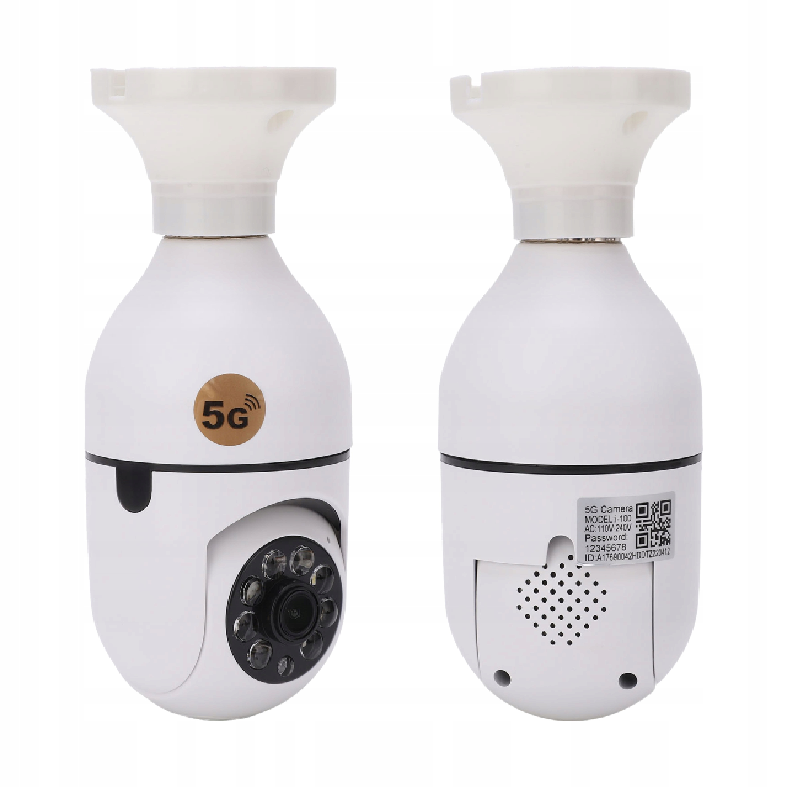 KAMERA IP WIFI MONITORING 360 W ŻARÓWCE LED