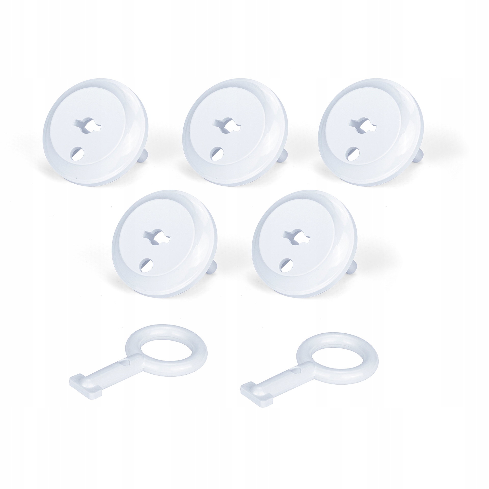 

5x Zaślepki Blokady Kontaktów Gniazdek Z Bolcem