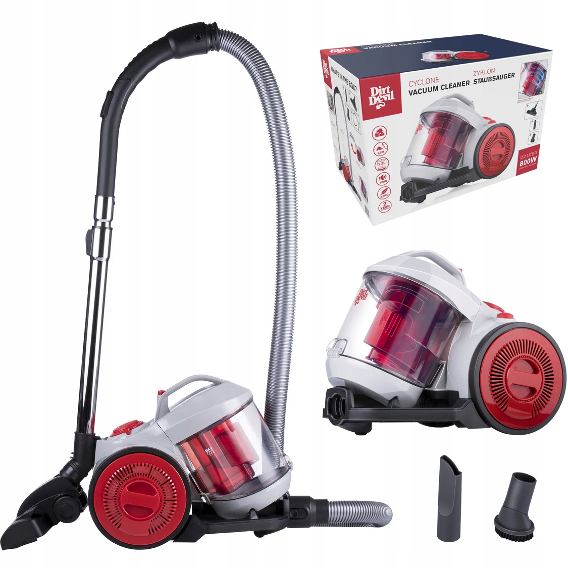 Bezvreckový vysávač Dirt Devil Zyklon DD2503 800W Hepa 12