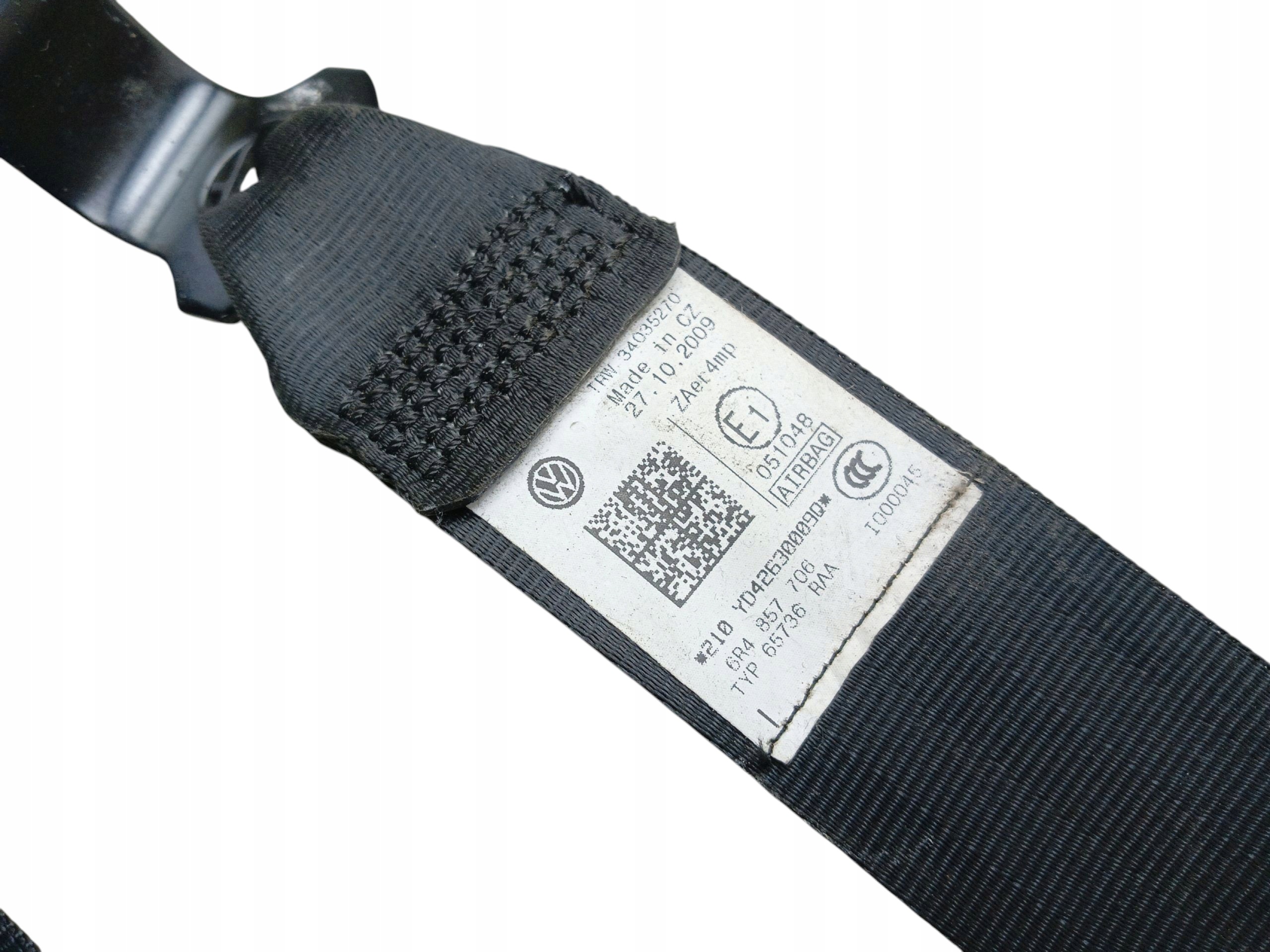 seat belt right front VW POLO V 6R 6R4857706