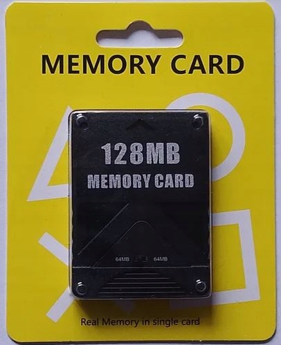 Karta Pamięci Memory Card 128 Mb Do Konsoli Sony PLAYSTATION2 PS2 Ps Slim