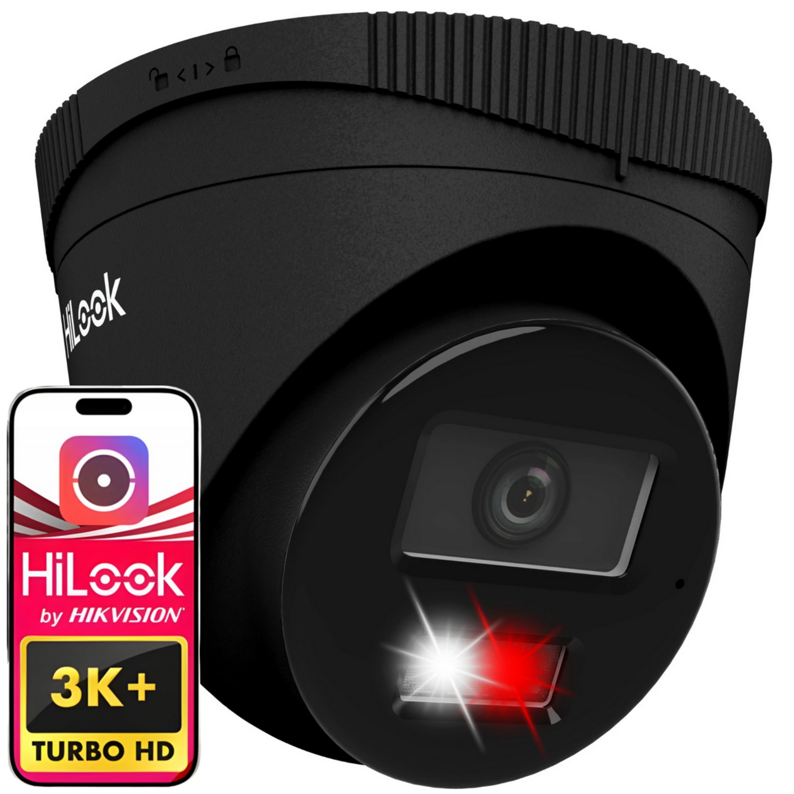 Kamera Ip 6MPx IPC-T260HA-LU Black Hybrid Light Poe Hilook By Hikvision