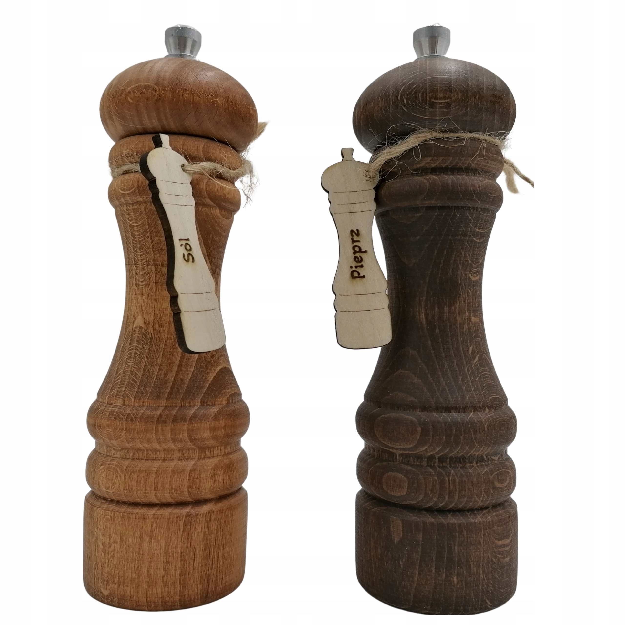 

Młynek Do Pieprzu I Soli Ręczny Drewniany Zestaw