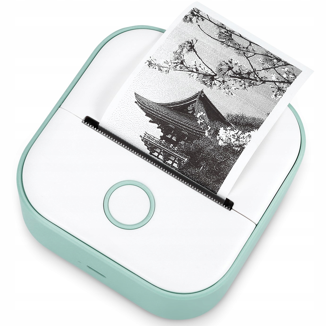 Phomemo T02 mini drukarka termiczna do zdjęć notatek etykiet biała zielona Model T02