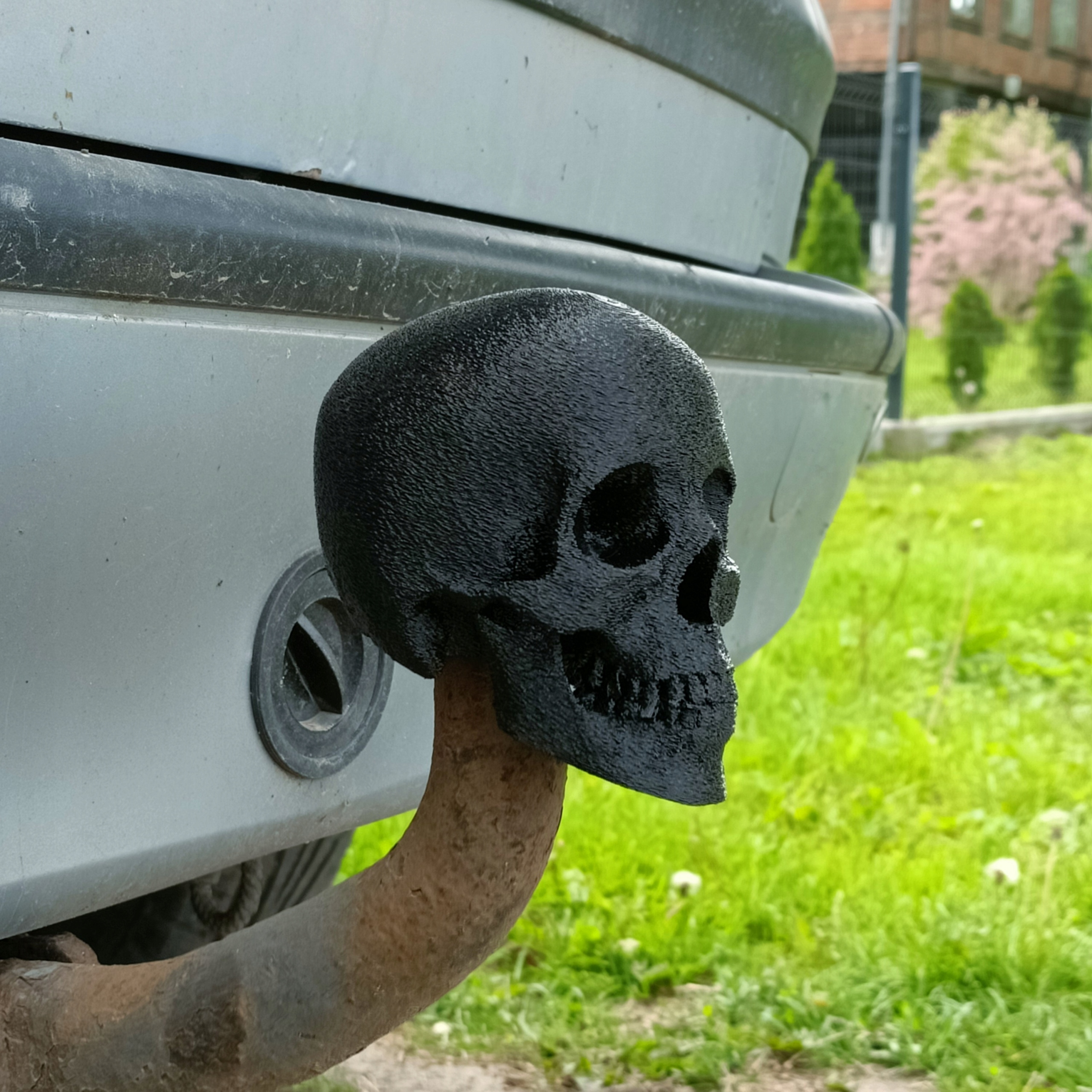 OSŁONA HAKA HOLOWNICZEGO NAKŁADKA na HAK SAMOCHODOWY CZASZKA Producent inny