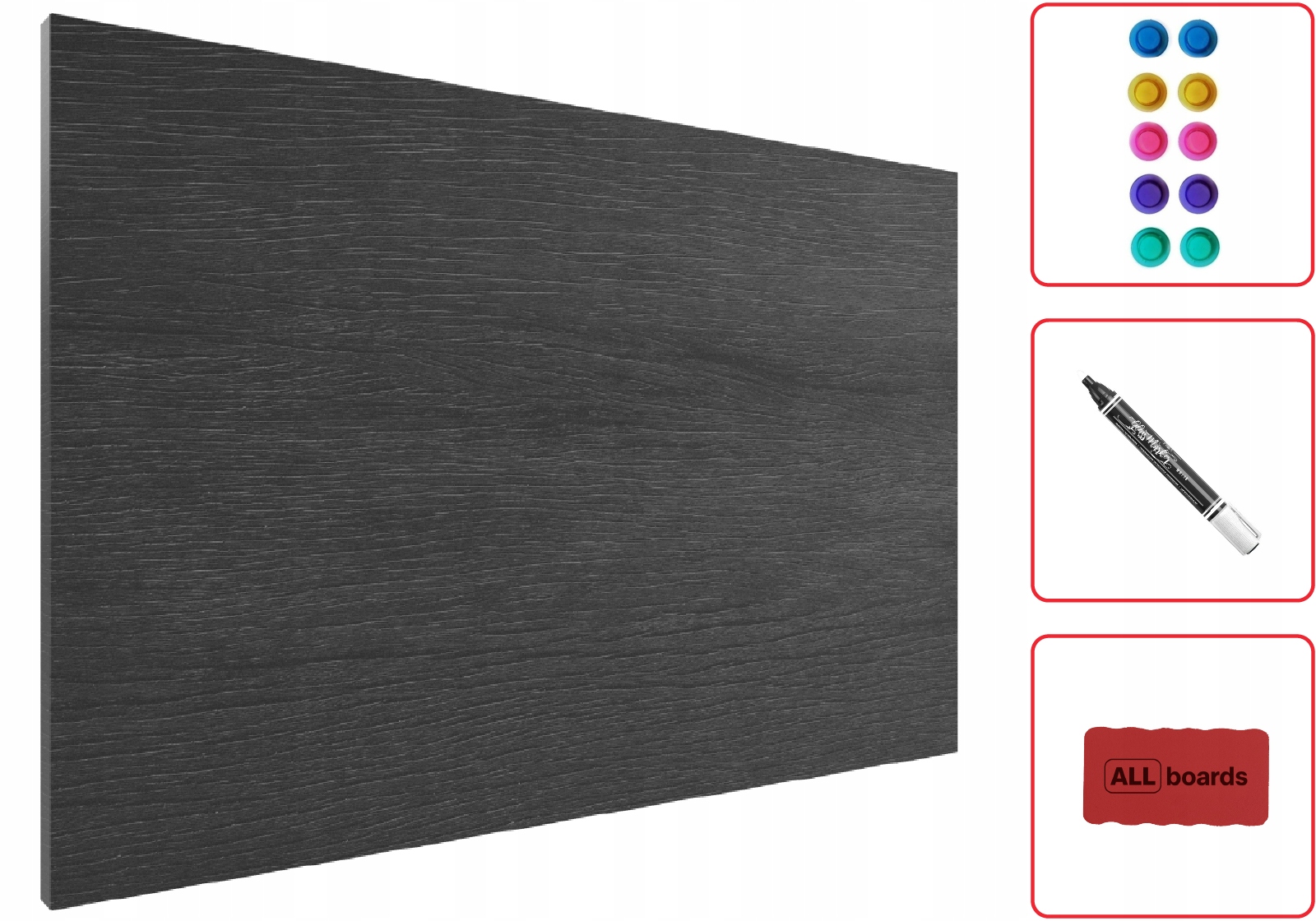 

Tablica Szare Drewno na magnesy turystyczne