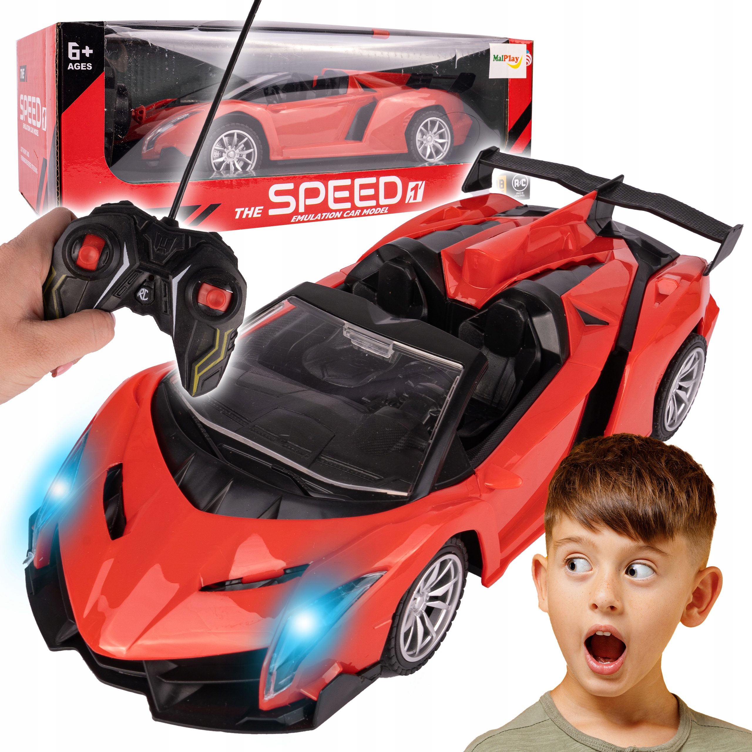 

Auto Samochód Zdalnie Sterowany Na Pilota Malplay