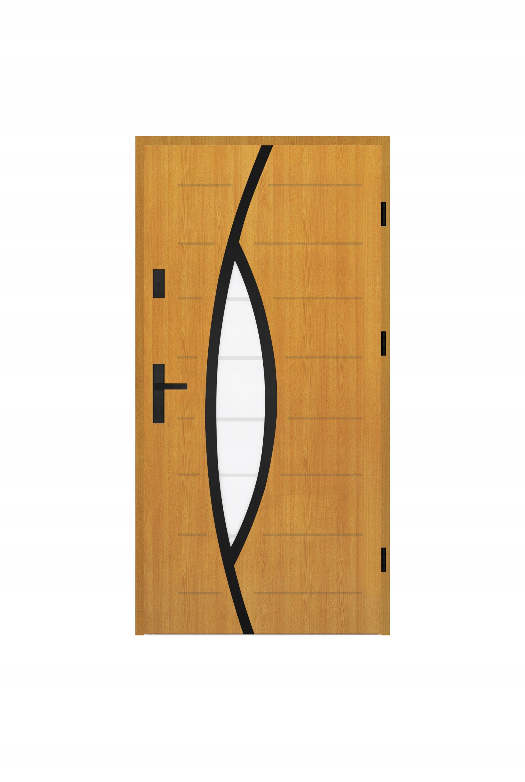 Drzwi zewnętrzne stalowe 80/55 WINCHESTER LUSTRO