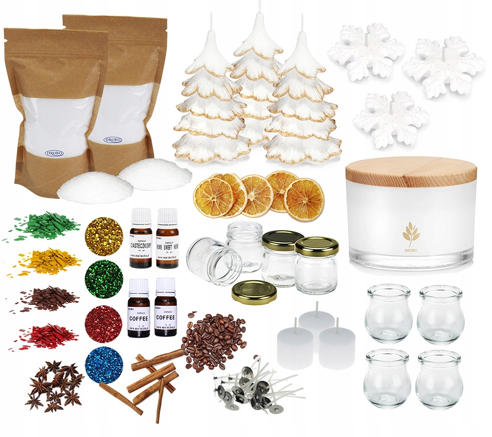 Sada na výrobu svíček svíčky na vánoční stromek pro vánoční dekorace 2