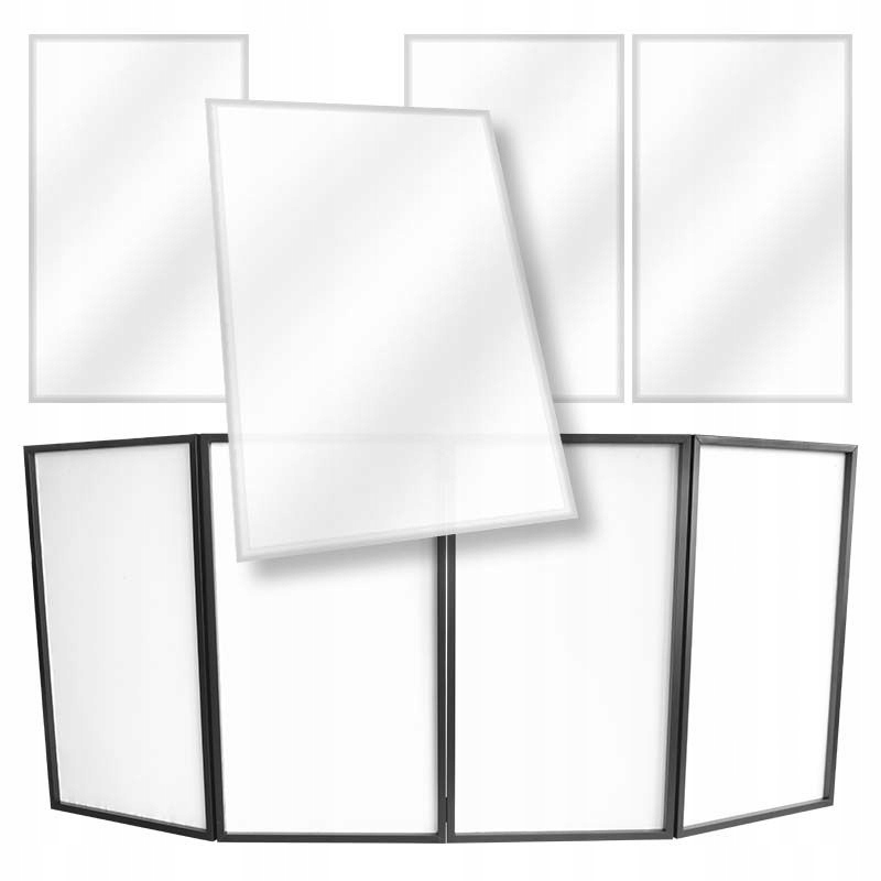 Paraván Závěs Dj Materiál Lycra Bílá Komplet 4 Ks Stand4Me Obrazovka