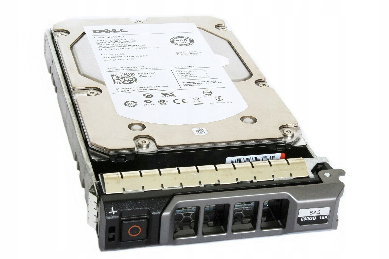 

Dell 600GB 15K 6G Sas 3.5 Lff Hot-swap W347K
