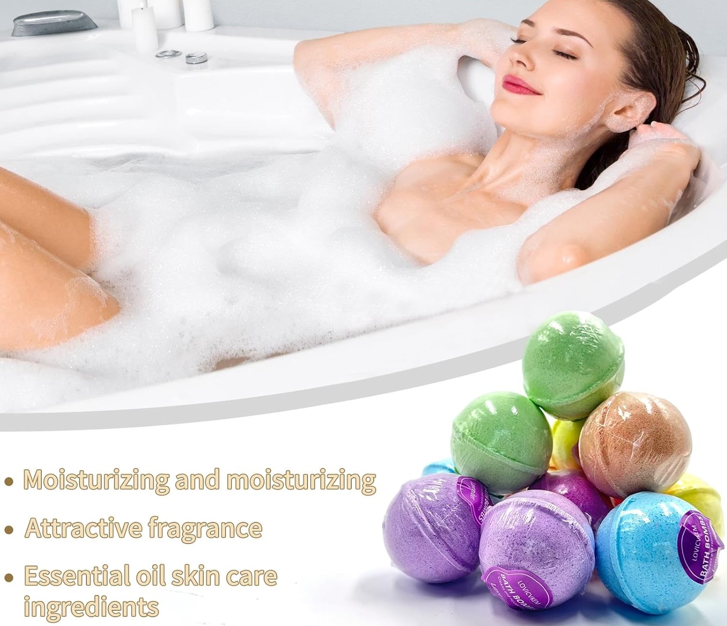 BOMBY DO KĄPIELI ZESTAW 12 SZTUK RÓŻNE ZAPACHY KULE KĄPIELOWE SUPER JAKOŚĆ Linia ZAPACHY 2023