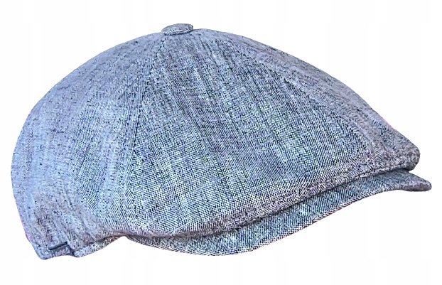 Lněná pánská letní čepice len Modrý melír Rocky Mes Roger L 57 58 cm