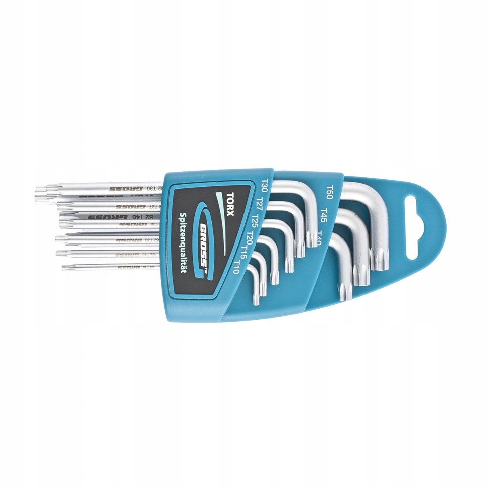

Zestaw kluczy imbusowych Torx. T10-T50, 9szt Gross