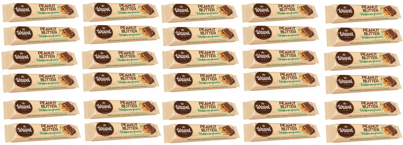 Levně 30 x 37 g Wawel Mini čokoláda Peanut Butter Karton