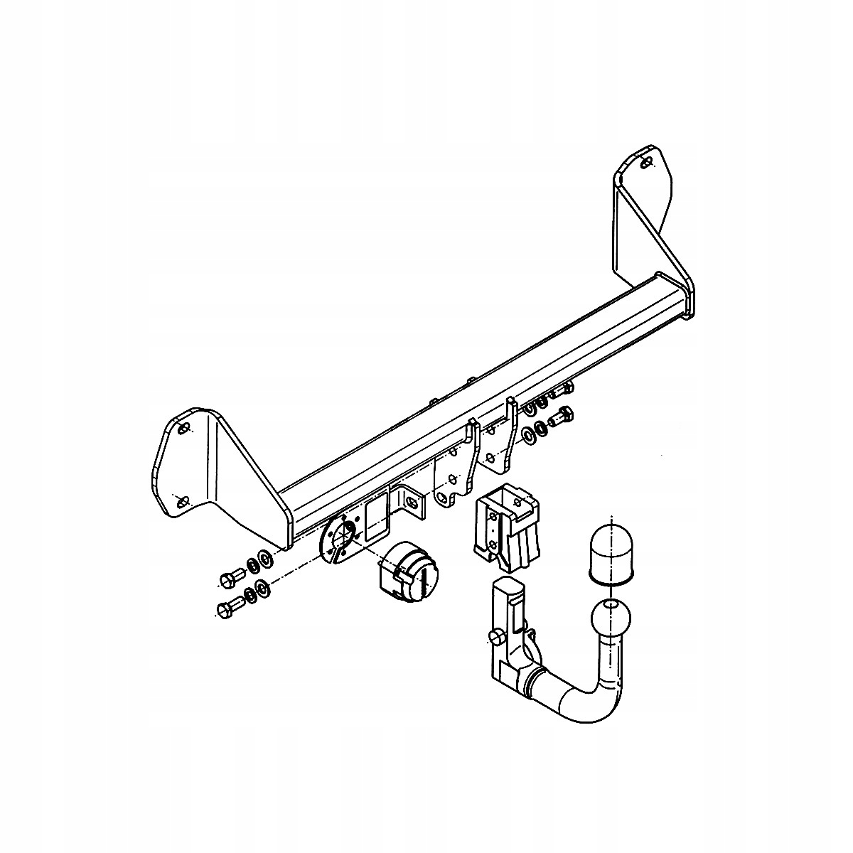 Hak holowniczy Wypinany do BMW 1 F20 HTB 11-19 MODUŁ WIĄZKA 13 PIN GRATIS Producent Steinhof