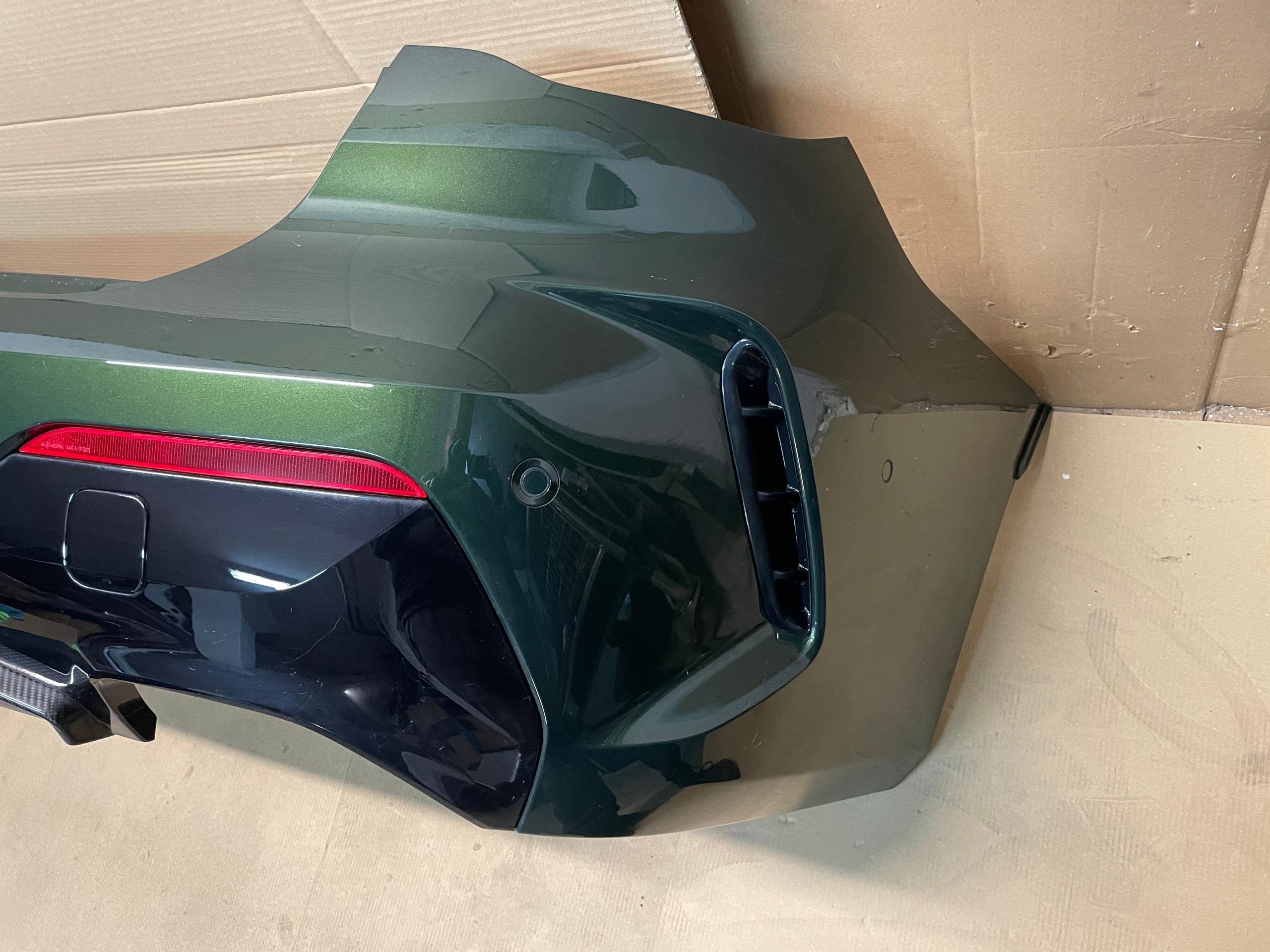 bumper rear part 6 X PDC + CARBON complete BMW 4 G22 G23 M440iX C4E IDEAL