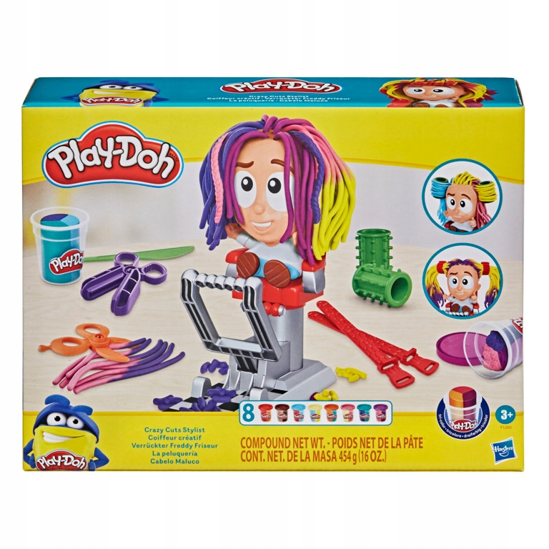 PLAY DOH STYLISTA SZALONYCH FRYZUR FRYZJER F1260