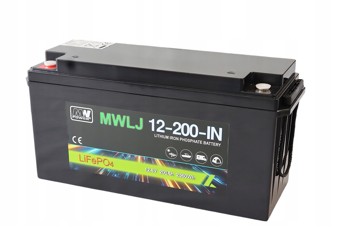 akumulátor LiFePO4 12.8V 200 Ah zásobník energie, Pv, núdzové napájanie