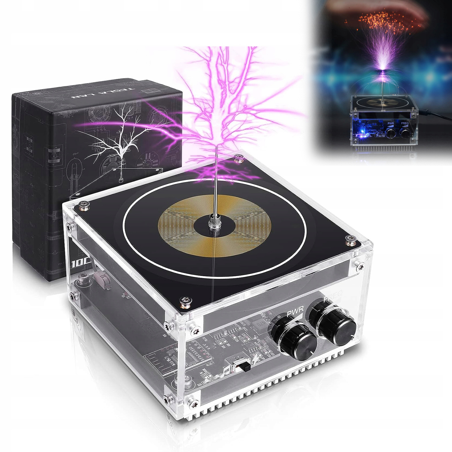 Bluetooth Tesla Coil Music Plazmový reproduktor Touchable Vědecké experimenty