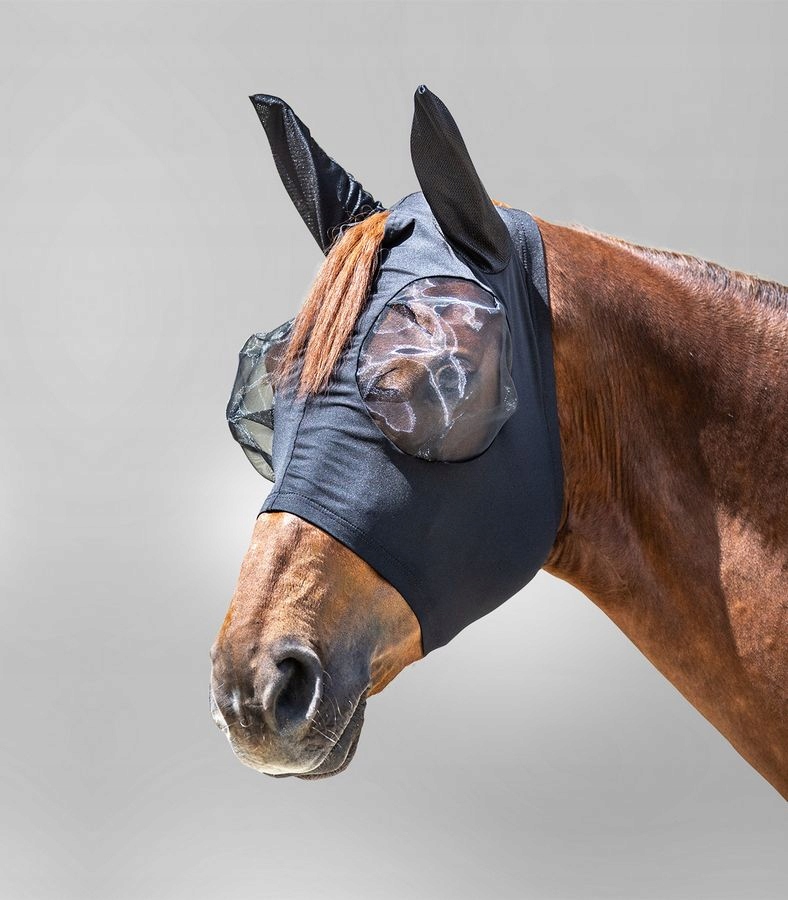 Maska delikatna, dobrze dopasowana przeciw owadom -waldhausen czarna pony