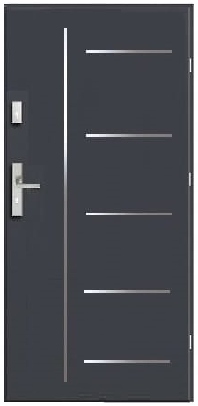 Vnější ocelové dveře Future 41 Antracit Ořech Zlatý dub 90 pravý/levý