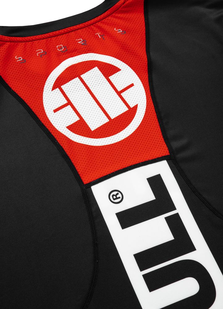 PITBULL WEST COAST MĘSKA KOSZULKA SPORTOWA HILLTOP SPORTS CZARNA BLACK M Rękaw krótki rękaw