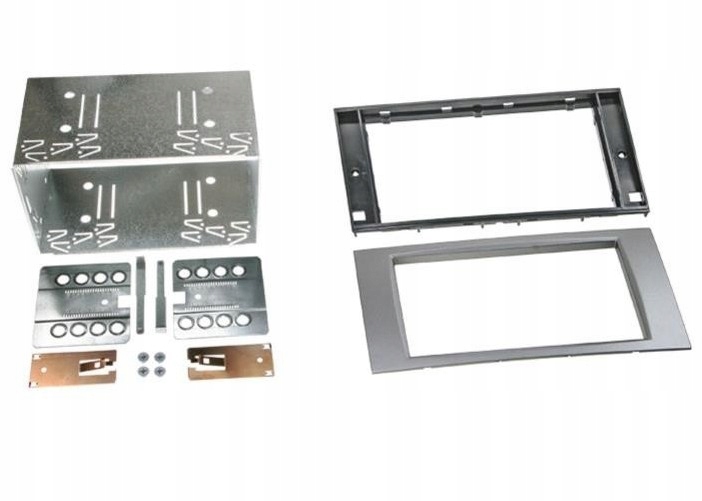 Ramka Radiowa Ford S-max 06-07 2DIN Srebrna Zestaw