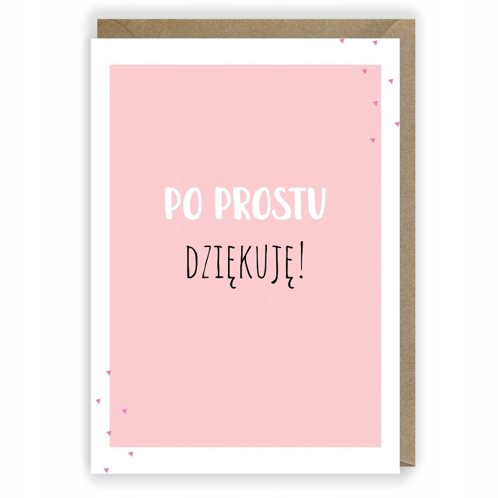 

Kartka okolicznościowa dziękuję Eko koperta