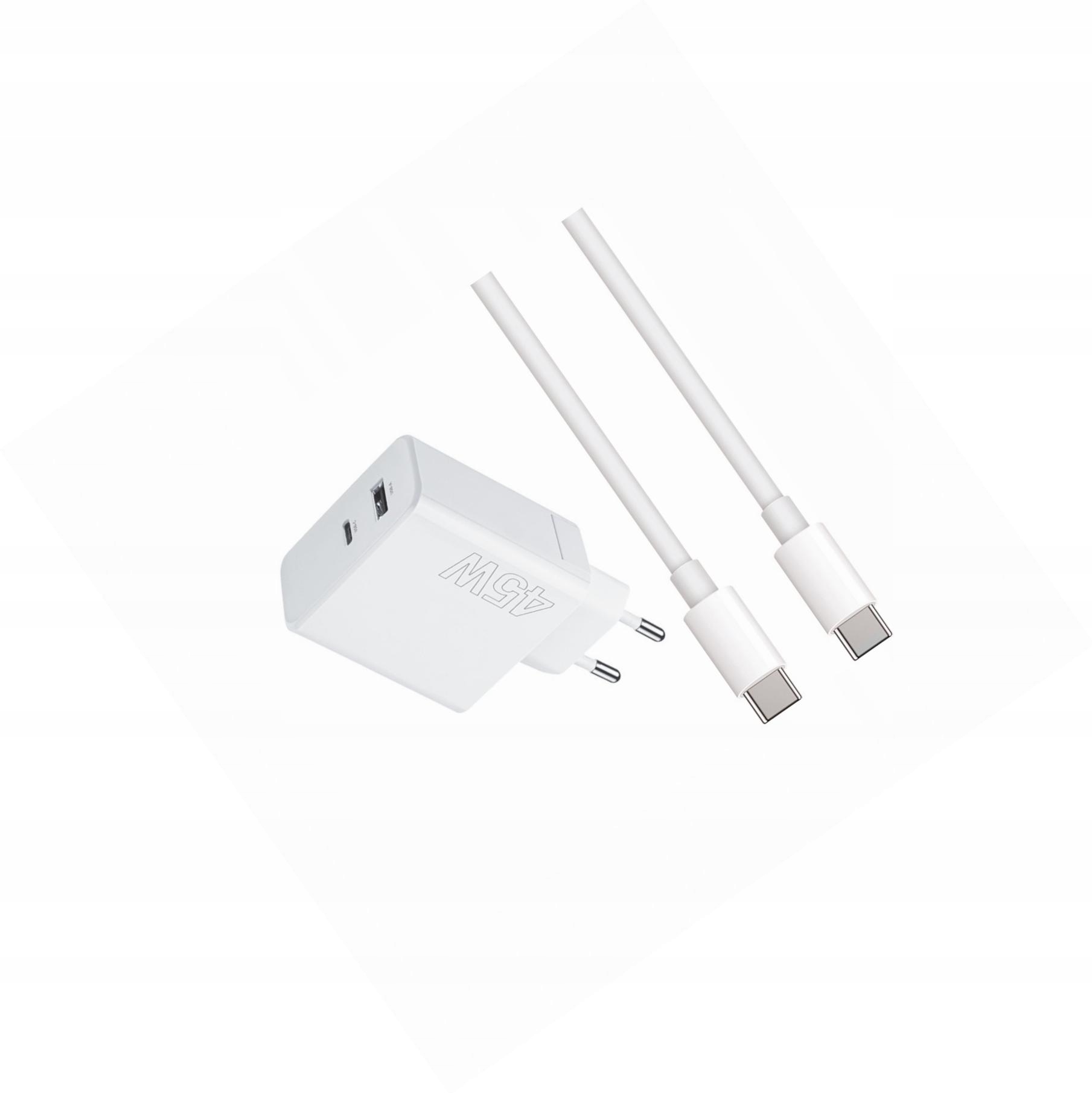 Szybka ładowarka 45W z długim kablem 2m 2 wejścia do Xiaomi 11T Pro 5G