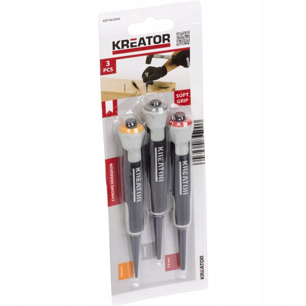 

Dobijaki do gwoździ 0,8/1,6/2,4mm Kreator Profi