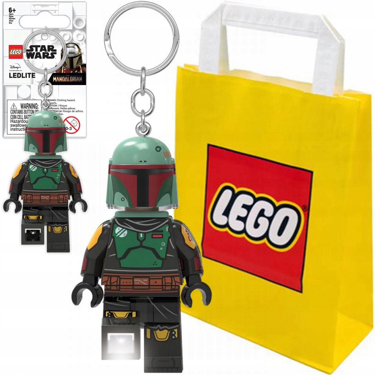 Lego Star Wars Brelok Latarka Figurka Boba Fett Breloczek +torba Prezentowa