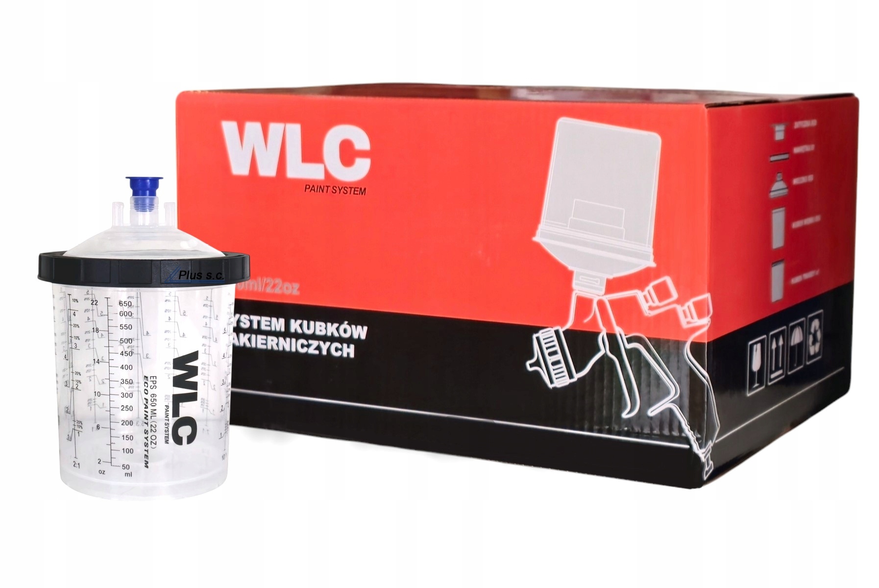 Wlc Pro Kubki Pps Sada lakovacích kelímků 650 ml 50 Ks 190 Um