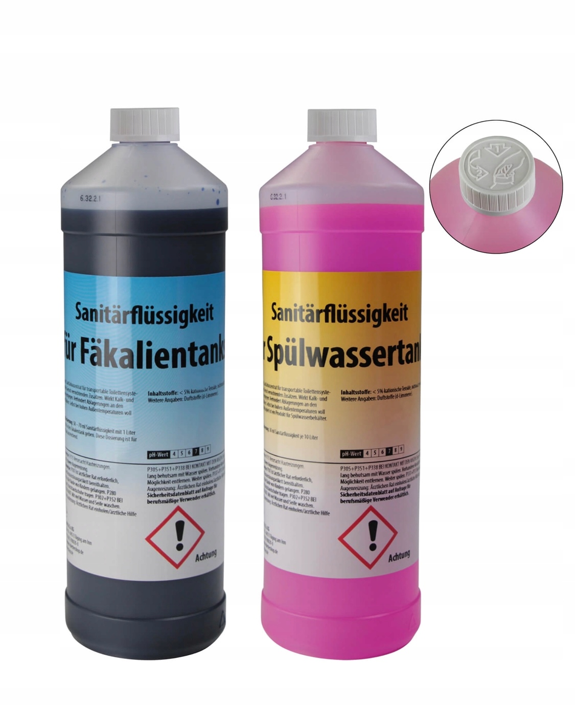 Toaleta turystyczna kempingowa 20 l plus Płyny zestaw Model Vessa