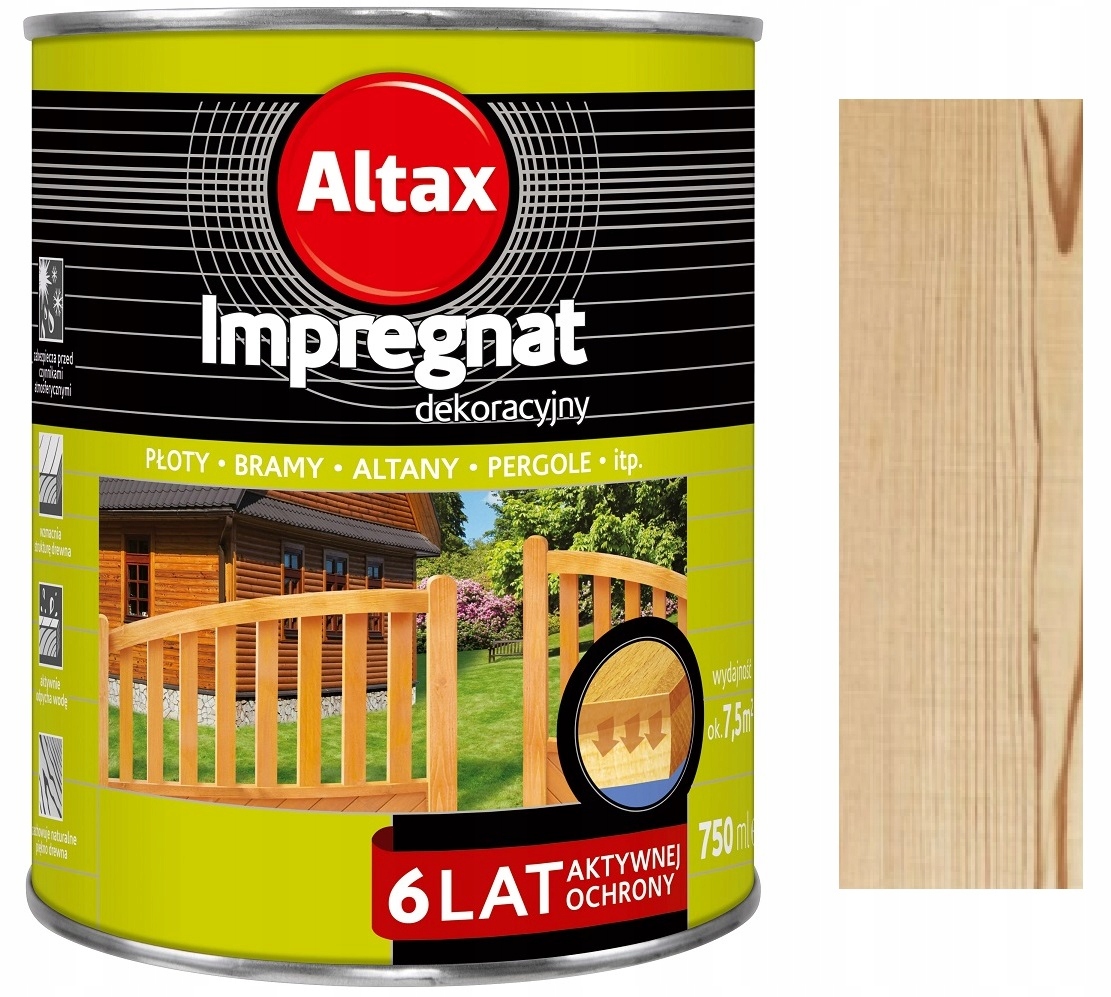 

Altax Impregnat Dekoracyjny Bezbarwny 0.75L