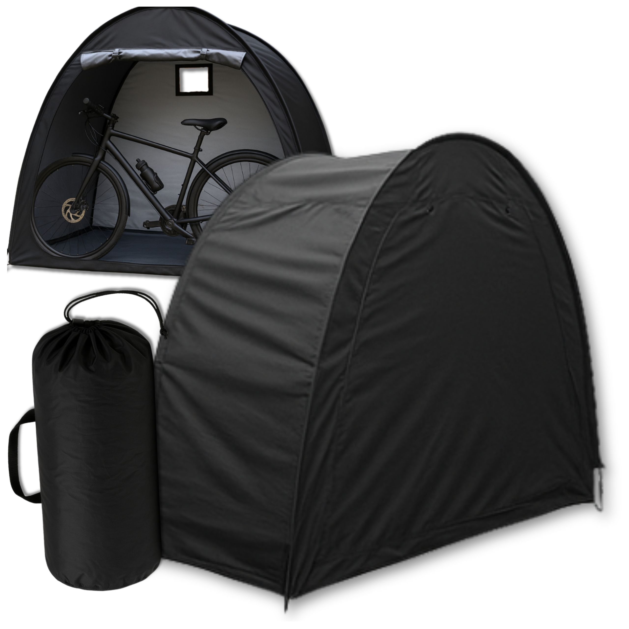 Obal na kolo Přenosný Stan Voděodolný Černý Proti Uv Ochranu