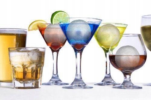 KOSTKI LODOWE KULE FORMA SILIKONOWA NA 4 KULE