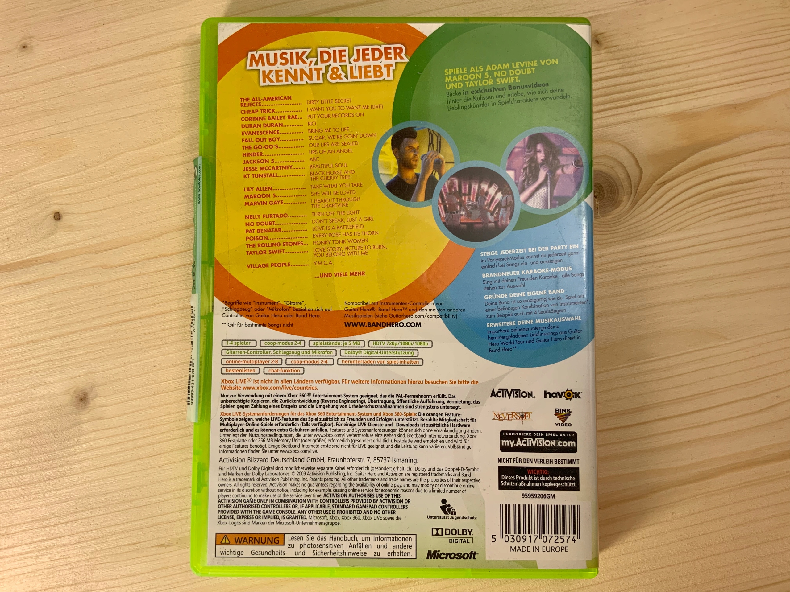 BAND HERO płyta ideał komplet XBOX 360 Producent Neversoft Entertainment