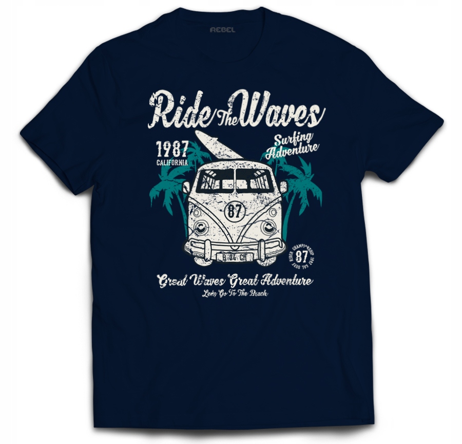 

Tshirt Van surf Vw Volkswagen Ogórek Scooby XXL