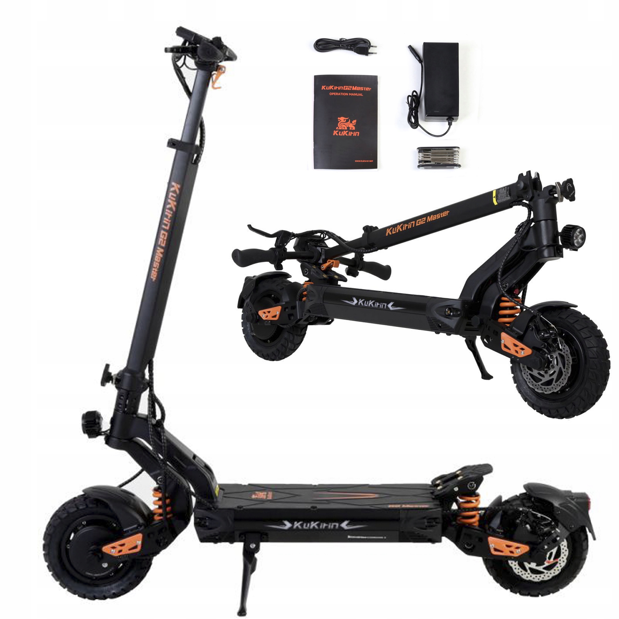 Kukirin G2 Master 2400W 20,8AH 60KMH 70km Pojazd Elektryczny Składany