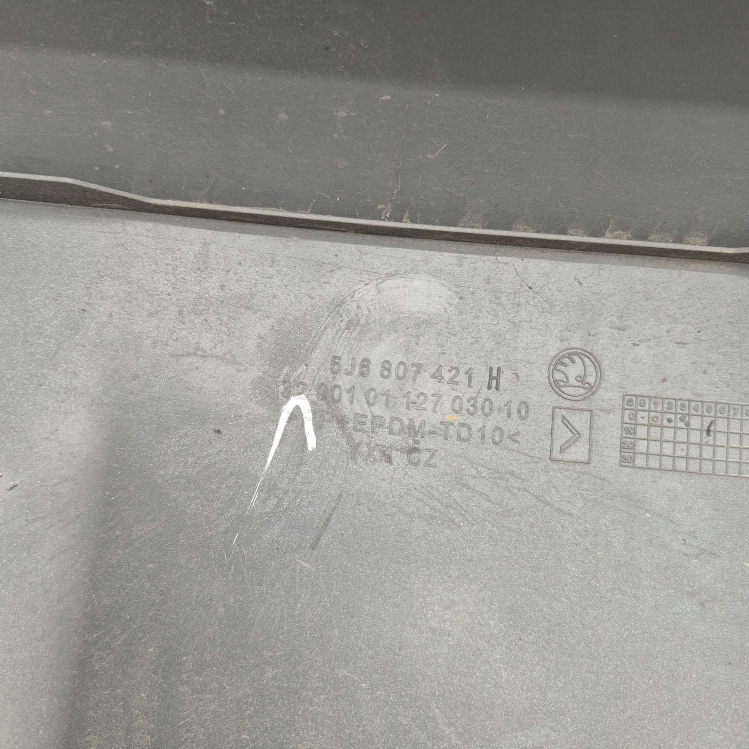 SKODA FABIA II 2 HB 07-14 bumper rear part rear