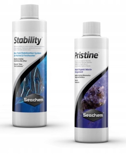 Set Seachem Stability Pristine Bakterie Set Pro Akvárium 2x100ml