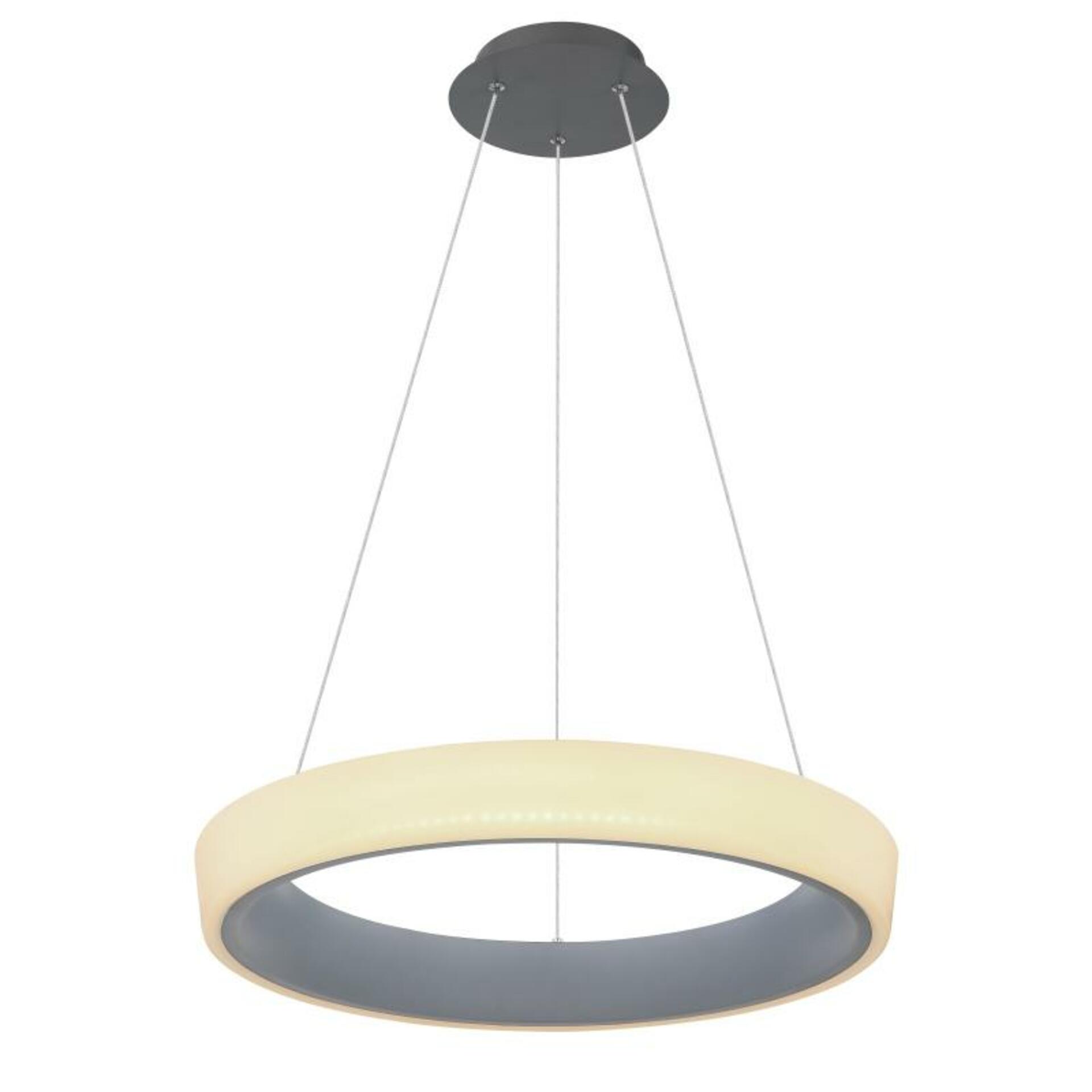 Závěsné Led svítidlo Globo Tabano 36W 500mm antracit dálkové ovládání