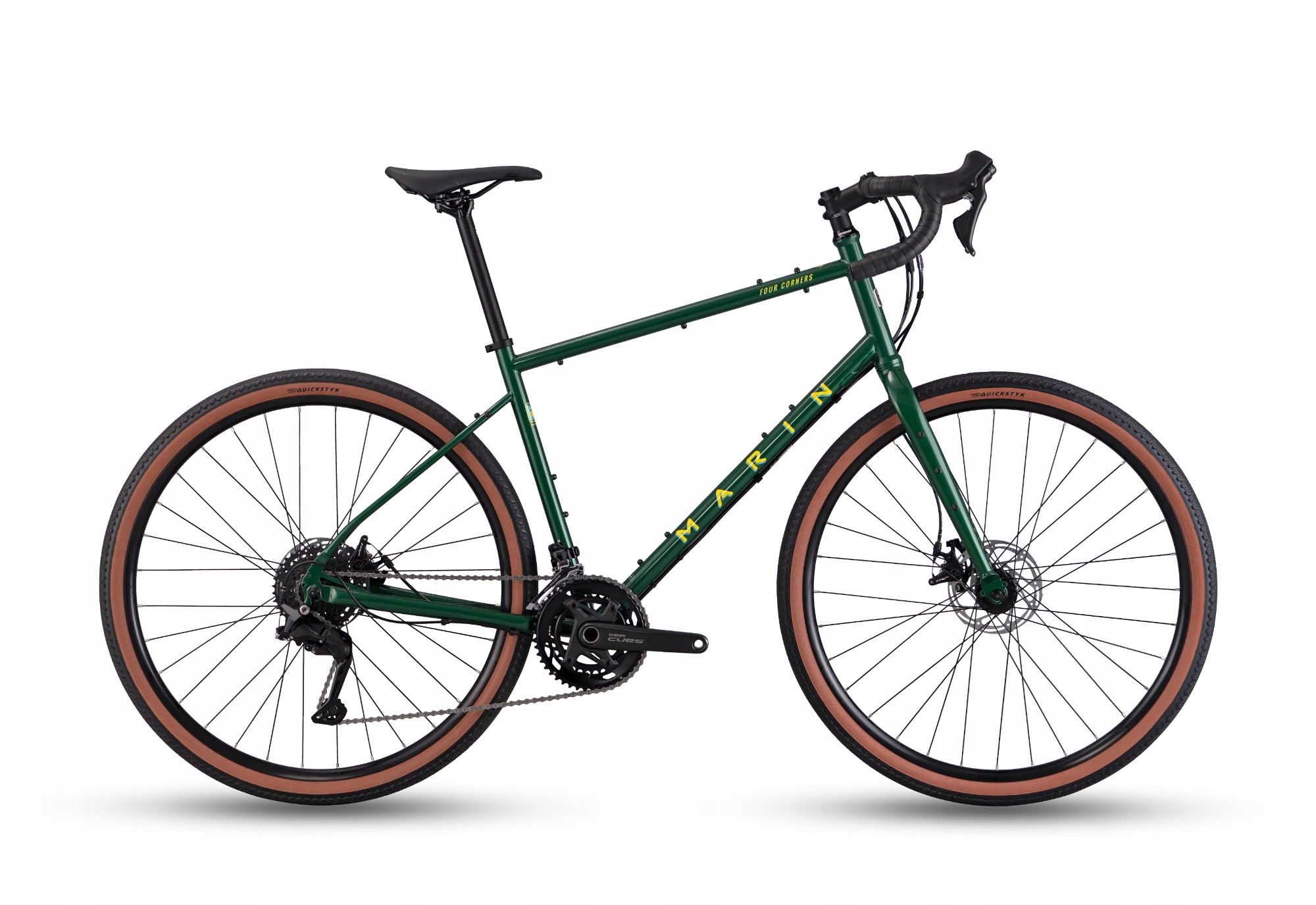 Rower Marin Four Corners 1 Shimano Cues M zielony 2x9 gravel bikepacking