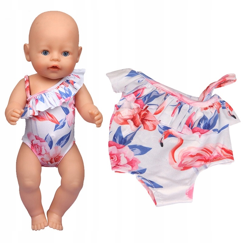 STRÓJ KĄPIELOWY DLA DUŻEJ LALKI BORN 40-43 CM