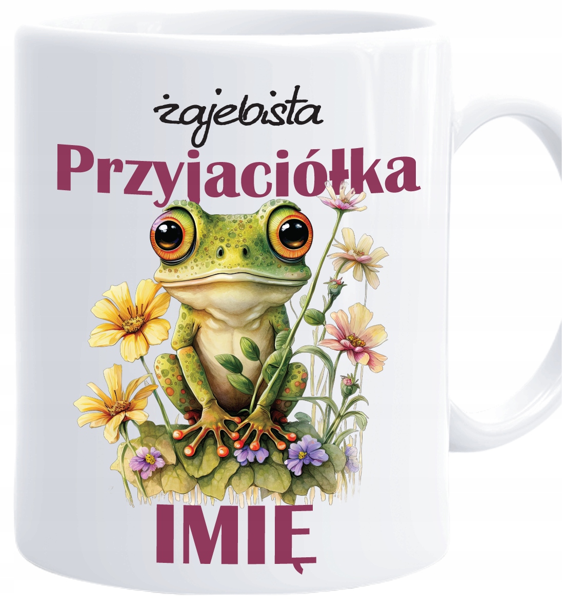 Kubek Żajebista Przyjaciółka dla Przyjaciółki Koleżanki imię